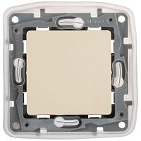 Переключатель без рамки Legrand Etika 1-кл. проходной IP44 слоновая кость картинка